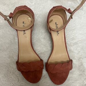 Whitten Int. Women's Braided Strap Sandals - Rust
